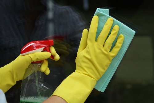 Facade cleaning on a Kingston upon Thames property exterior