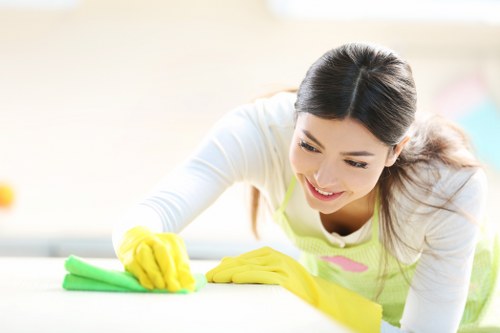 Freshening commercial seating during upholstery cleaning in Kingstonuponthames