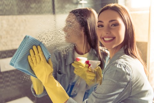 Local technician treating a stubborn fabric stain in a Kingston home